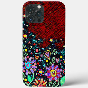 Abstracte Floral Modern Inspirivity iPhone Case
