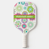 Abstracte Floral Pickleball Princess Pickleball Pa Pickleball Paddle (Voorkant)