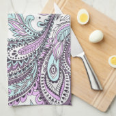 Abstracte Floral Psychedelic | Keukenhanddoek (Quarter Fold)