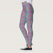 Abstracte Floral Psychedelic Rainbow Waves of Colo Leggings (Links)