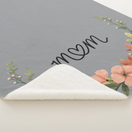 Abstracte Floral Sherpa Fleece Deken