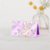 ABSTRACTE FLORAL STAR Bat Mitzvah Seating Escort (Achterkant)