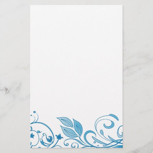 Abstracte Floral Stationery Briefpapier (Voorkant)