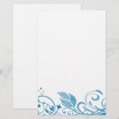 Abstracte Floral Stationery Briefpapier (Voorkant / Achterkant)