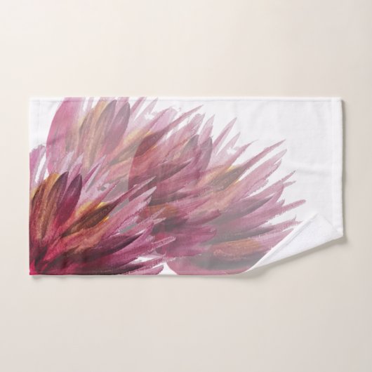 Abstracte Floral Waterverf handbeschilderd Bad Handdoek (Handdoek)