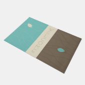 Abstracte Floral Welcome Floormat Deurmat (Schuin)