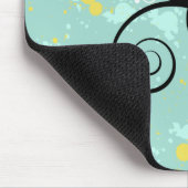 Abstracte florale achtergrond muismat (Hoek)