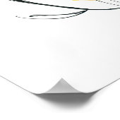 Abstracte florale achtergrond poster (Hoek)