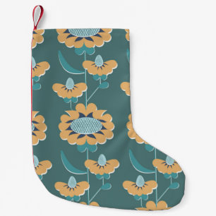abstracte florale flora met retro-stijl naadloos p kleine kerstsok
