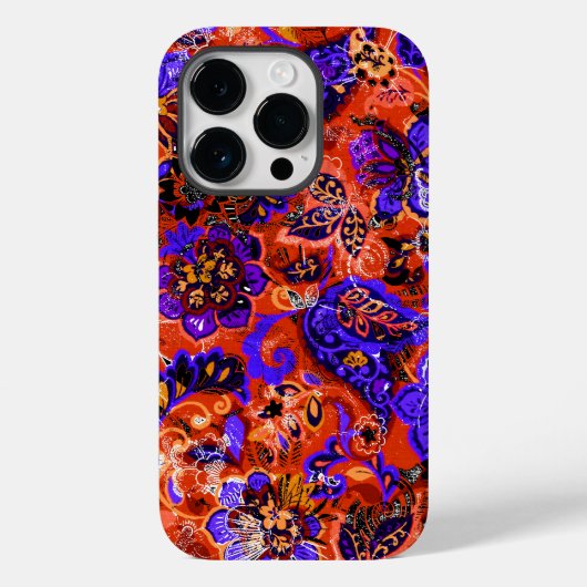 Abstracte florale klautoire Case-Mate iPhone case (Achterkant)