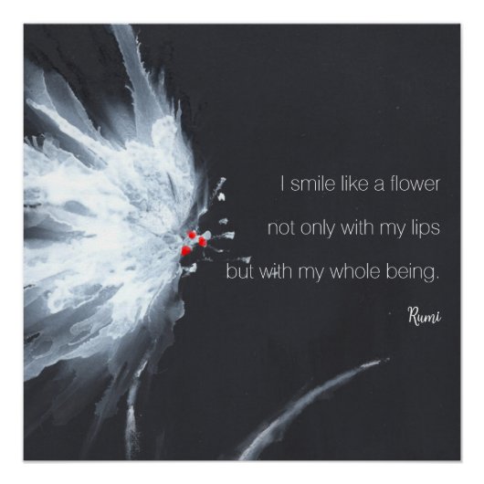 Abstracte florale minimalist perfect poster (Voorkant)