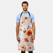 Abstracte florale naadloos patroon geschilderd met schort (Gedragen)