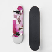 Abstracte florale waterverf schilderijen 4 skateboard (Voorkant)