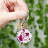 Abstracte florale waterverf schilderijen 4 sleutelhanger (Hand)