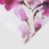 Abstracte florale waterverf schilderijen 4 tissuepapier (Detail)