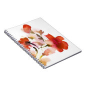 Abstracte florale waterverf schilderijen notitieboek (Rechterzijde)
