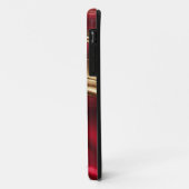 Abstracte Flow Art-Red en Gold Case-Mate iPhone Case (Achterkant/links)
