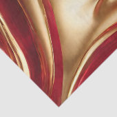 Abstracte Flow Art-Red en Gold- Tissuepapier (Detail)