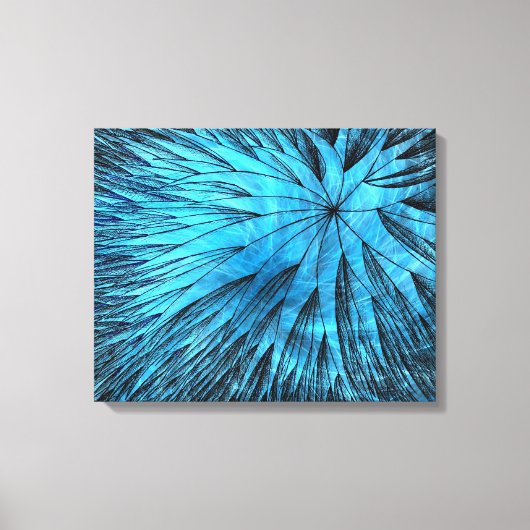 Abstracte Flower5 - Canvas afdrukken (Voorkant)