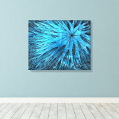 Abstracte Flower5 - Canvas afdrukken (Insitu (Houten vloer))