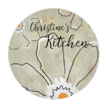 Abstracte Flowers Voeg een 12-inch Glas toe