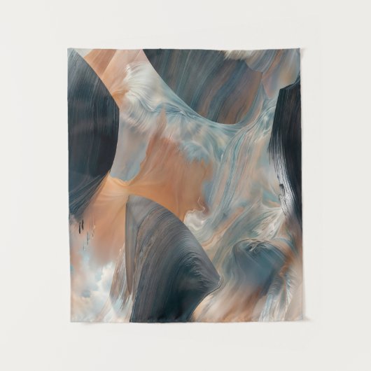 Abstracte Fluid Dreamscape Flow Art Wandkleed (Voorkant)