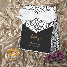 Abstracte foliage Pattern Favor Box