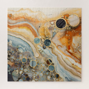 Abstracte fossiele puzzel
