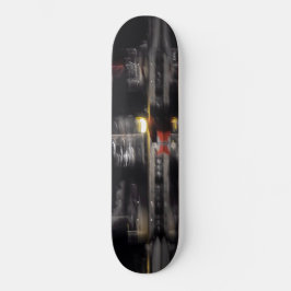 abstracte foto, boten skateboard