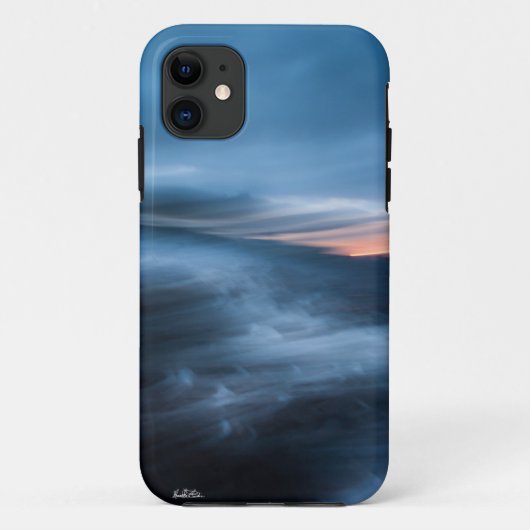 abstracte foto van array, blauw Case-Mate iPhone case (Achterkant)