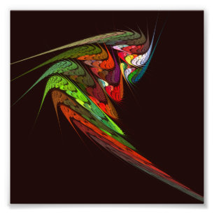 Abstracte foto van Chameleon Afdruk