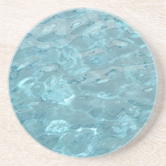 Abstracte fotografie Aqua-zwembad Water Zandsteen Onderzetter (Voorkant)