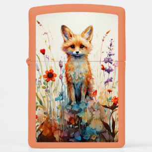 Abstracte Foxy Lady Onder de Bloemen