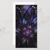 Abstracte fractal bloem ontwerp. aankondiging (Voorkant / Achterkant)