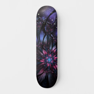 Abstracte fractal bloem ontwerp. skateboard