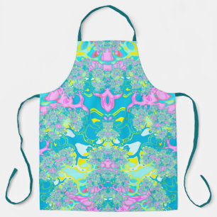 ABSTRACTE FRACTAL Meerkleurig ~ Schort