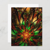 Abstracte fractale bloem. (Voorkant / Achterkant)