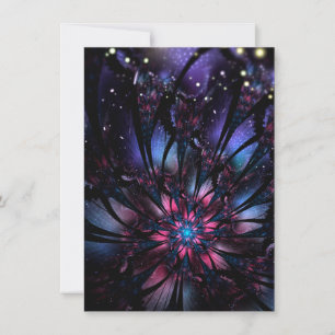 Abstracte fractale bloem. aankondiging