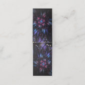 Abstracte fractale bloem. afsprakenkaart (Buitenkant ongevouwen)