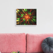 Abstracte fractale bloem. canvas afdruk (Insitu (Woonkamer))