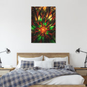 Abstracte fractale bloem. canvas afdruk (Insitu (Slaapkamer))