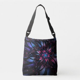 Abstracte fractale bloem. crossbody tas