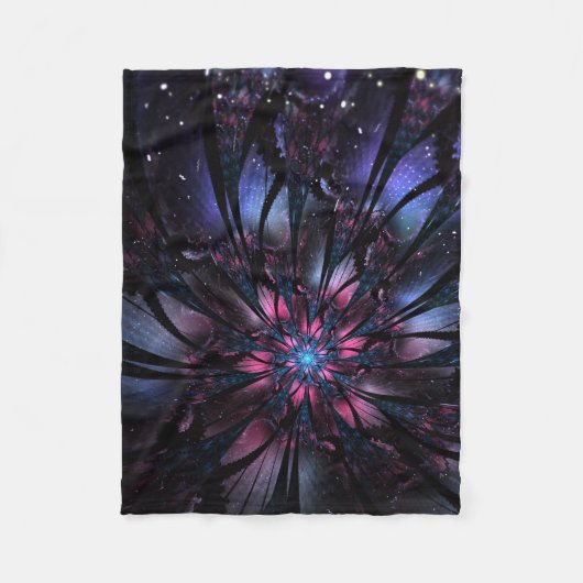 Abstracte fractale bloem. fleece deken (Voorkant)