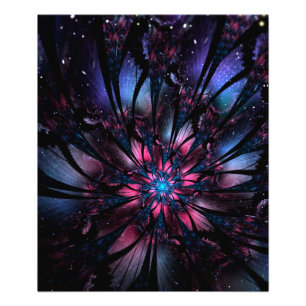 Abstracte fractale bloem. foto afdruk