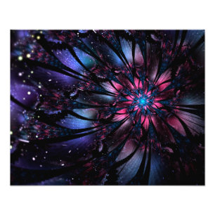 Abstracte fractale bloem. foto afdruk