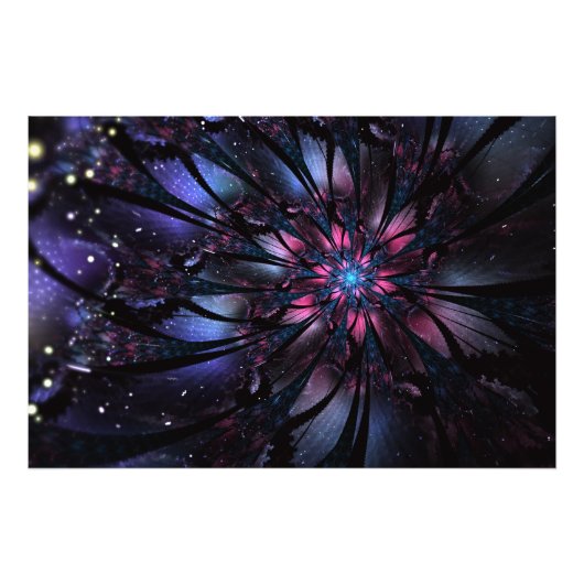 Abstracte fractale bloem. foto afdruk (Voorkant)