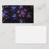 Abstracte fractale bloem. kortingskaartje (Voorkant / Achterkant)