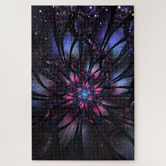 Abstracte fractale bloem. legpuzzel (Verticaal)