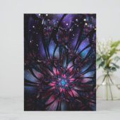 Abstracte fractale bloem. menu (Staand voorkant)