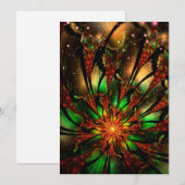 Abstracte fractale bloem. menu (Voorkant / Achterkant)